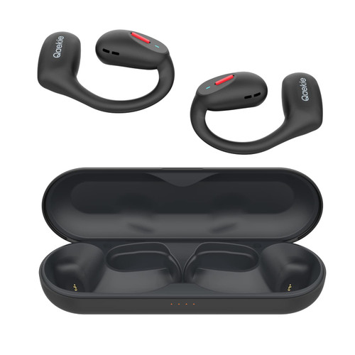 Qaekie Open Ear Headphones- Upgraded Bluetooth 5.3 Wireless Headphones with HD Mic, Open Ear Ture Wireless Earbuds Immersive Superior Sound, 40hrs Playtime Sweatproof Sport Earbuds for Running Qaekie Open Ear Headphones- Upgraded Bluetooth 5.3 Wireless Headphones with HD Mic, Open Ear Ture Wireless Earbuds Immersive Superior Sound, 40hrs Playtime Sweatproof Sport Earbuds for Running