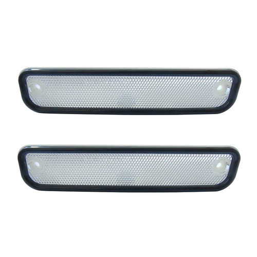 KYYET Clear Front Driver & Passenger Fender Side Marker Turn Signal Lights with Black Trim Replacement for 1973-1980 C/K Pickup Truck Suburban Blazer Jimmy 6270434 GM2550108 KYYET Clear Front Driver & Passenger Fender Side Marker Turn Signal Lights with Black Trim Replacement for 1973-1980 C/K Pickup Truck Suburban Blazer Jimmy 6270434 GM2550108