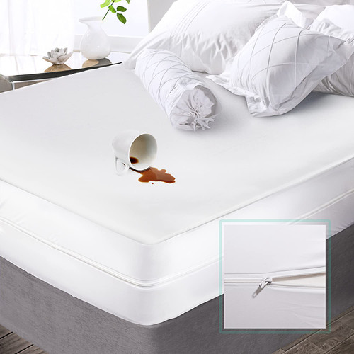 Nestl Premium Microfiber Zippered Mattress Encasement - Waterproof Full Mattress Protector - Fits 15 Inches Deep - Full Nestl Premium Microfiber Zippered Mattress Encasement - Waterproof Full Mattress Protector - Fits 15 Inches Deep - Full