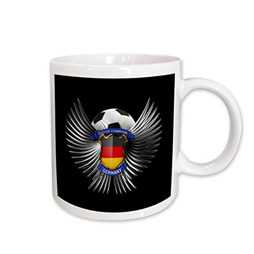 3dRose mug_159468_2 Germany Soccer Ball with Crest Team Football German Ceramic Mug, 15-Ounce 3dRose mug_159468_2 Germany Soccer Ball with Crest Team Football German Ceramic Mug, 15-Ounce