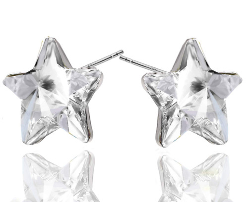 Christmas Star' Stud Earrings Royal Crystals Sterling Silver 925 and Crystals from Swarovski for Women Girls Clear Christmas Star' Stud Earrings Royal Crystals Sterling Silver 925 and Crystals from Swarovski for Women Girls Clear