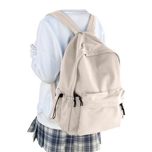 White Bookbags For Teen Girls Boys Waterproof College Backpack Middle School bags Lightweight Travel Rucksack Casual Daypack Laptop Backpacks For Men Women