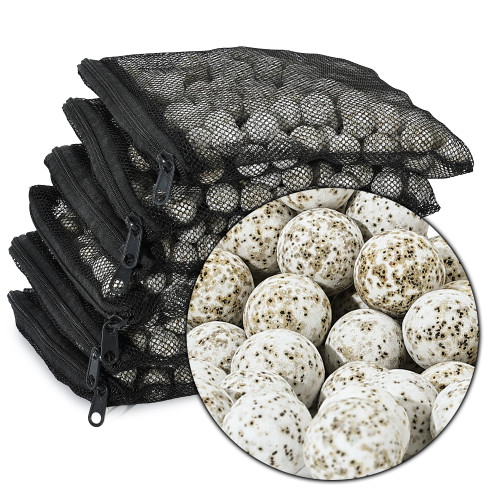 JIHAQUA Aquarium Ceramic Filter Media Bio Filter Rings, Bio Ceramic Ball for Freshwater,Marine Fish Tank,Canister Filter,Koi Pond (6 lbs)