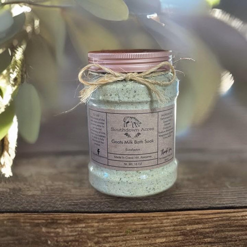 Southdown Acres Goats Milk Bath Soak, Eucalyptus 16oz