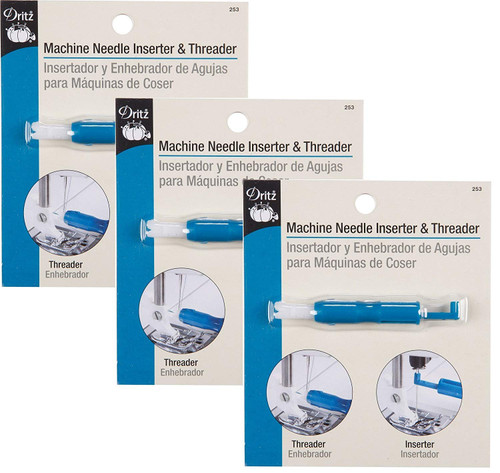 Dritz Machine Needle Inserter and Threader (3 Pack)