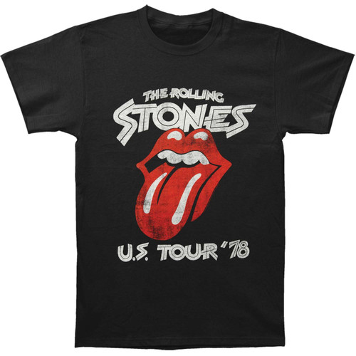 Rolling Stones Tour 78 Black T-Shirt Black Small