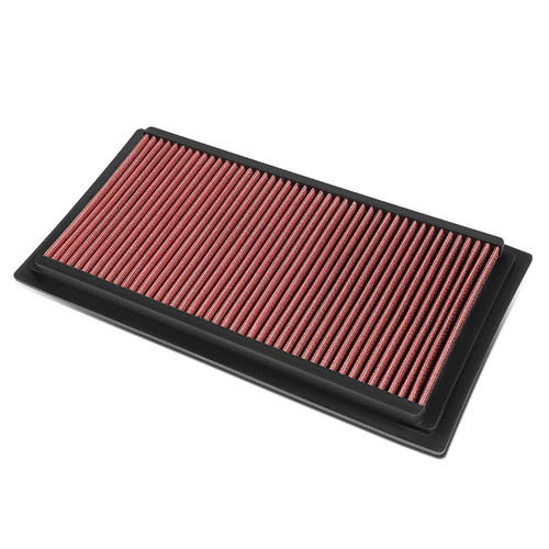 Washable Drop In Replacement Air Filter Panel Compatible with Jeep Compass Patriot Dodge Caliber 1.8L 2.0L 2.4L 07-10, Red