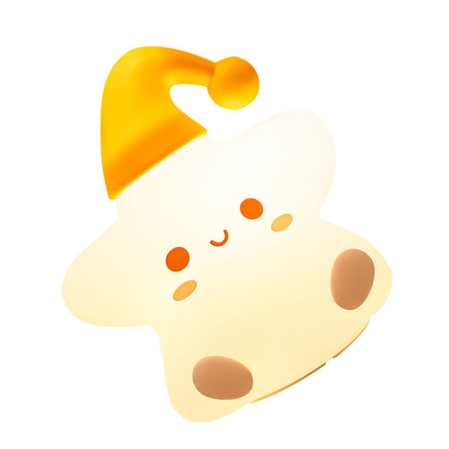 DOITOOL 1pc Night Light Bedroom Light Nursery Led Lamp Silicone Nursery Lamp Silicone Star Light Wireless Bedside Lamp Rechargeable Bedside Lamp Silica Gel Baby Cartoon Lights Romantic