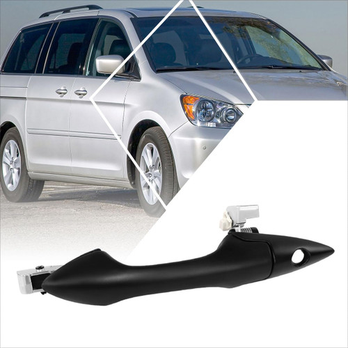 PM PERFORMOTOR Front Left/Driver Side Outer Door Handle w/Keyhole Compatible with 05-10 Honda Odyssey