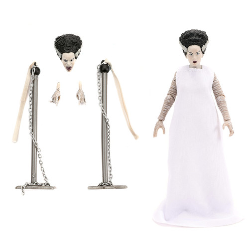 Jada Toys Universal Monsters 6" Bride of Frankenstein Action Figure, Toys for Kids and Adults, Black