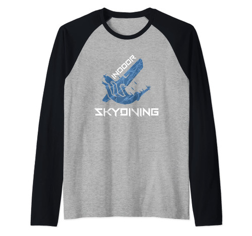 Skydiver Indoor Skydiving Likes To Fly In The Air Raglan Baseball Tee