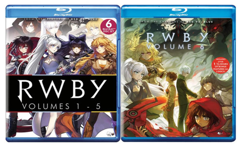 RWBY: The Complete 6-Volume Blu-ray Collection - Volume 1 / Volume 2 / Volume 3 / Volume 4 / Volume 5 / Volume 6