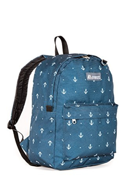 Everest Classic Pattern Backpack, Anchor, One Size