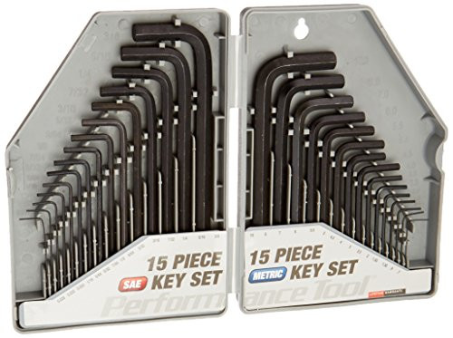 Performance Tool W80288 SAE & Metric Hex Key Set, 30-Piece