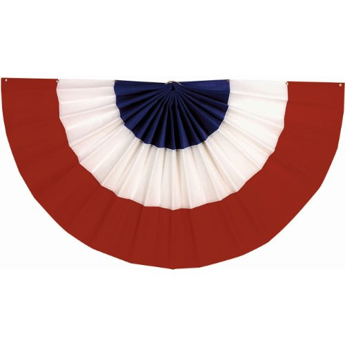 Amscan Red, White and Blue Bunting (18" x 36") Red/white