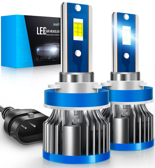 JWMOTOR H11/H9/H8 LED Headlight Bulbs, 80W 16000LM Low Beam Fog Light, 300% Brighter LED Headlight Bulbs, 6500K Super Bright LED Conversion Kit, Pack of 2