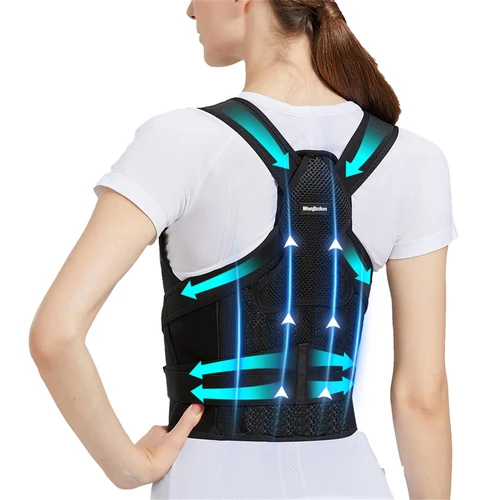 Back Brace Posture Corrector for Women and Men-Back Straightener Posture Corrector, Scoliosis and Hunchback corrector for upper and lower back support, Posture Trainer, Shoulder Brace Adjustable (L)