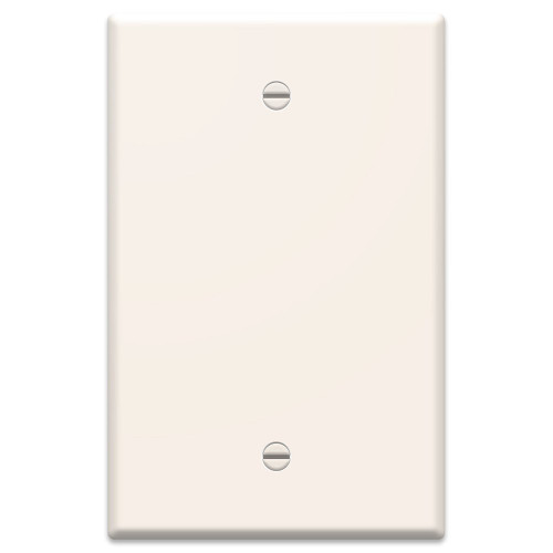 Legrand - On-Q WP3300LA Single Gang Oversized Wallplate, Blank, Light Almond