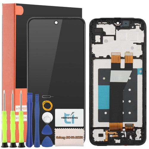 for Samsung Galaxy A14 5G/A146U LCD Screen Replacement Touch Display Digitizer Assembly for Samsung Galaxy A14 5G (Black with Frame)