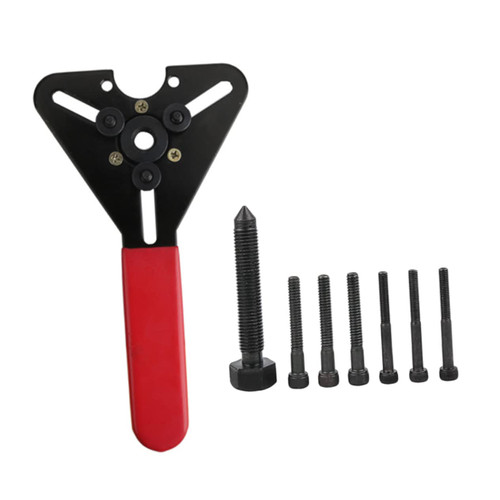 ERINGOGO 1 Set wrench Steel A/C Clutch Disassembly Steel Clutch Remover Tool Steel A/C Clutch Holding Tool automotive tools car tool Metal A/C Clutch Holding Tool compressor Rama 45 steel