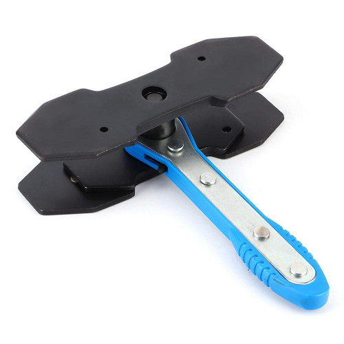 brake tools-Acouto Brake Caliper Press Tool Portable Car Brake Caliper Piston Wrench Spreader Pad Press Tool 360 Degree Ratchet Swing