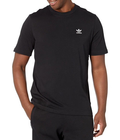 adidas Originals Men's Trefoil Essentials T-Shirt, Black, Large