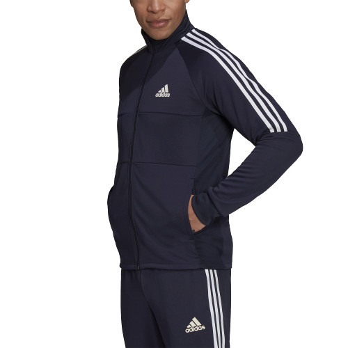 adidas Men's AEROREADY Sereno Cut 3-Stripes Slim Track Top, Legend Ink, X-Small