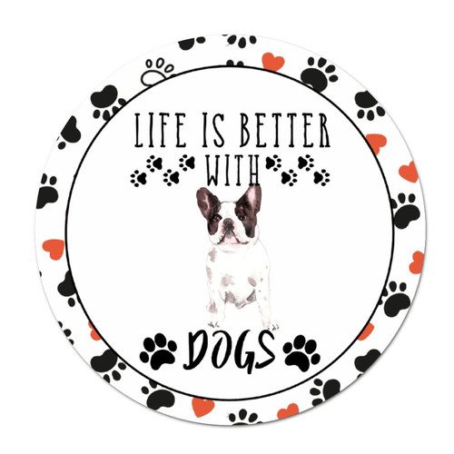 Bomehhjuli Welcome Sign Front for Door Life is Better with Dogs Metal Sign Chihuahua Dog Paw Heart Wreath Metal Wall Art Animal Theme Abstract Wall Decor Art for Bedroom Cafe Bar Club Pub Garage 12in Bomehhjuli Welcome Sign Front for Door Life is Better with Dogs Metal Sign Chihuahua Dog Paw Heart Wreath Metal Wall Art Animal Theme Abstract Wall Decor Art for Bedroom Cafe Bar Club Pub Garage 12in
