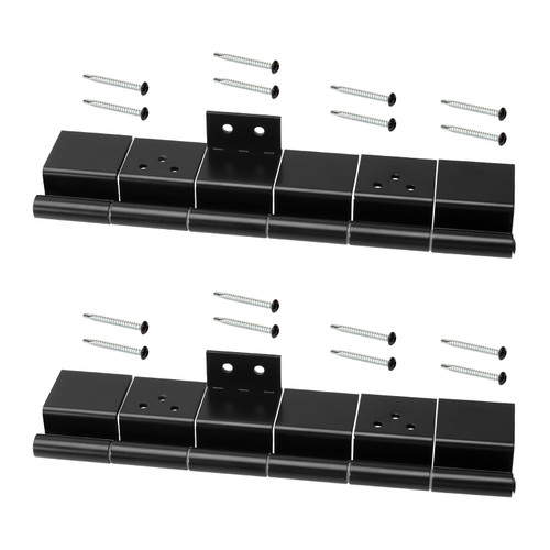 2 Pack Trailer Door Hinge Rv Door Hinge Rv Entry Door Replacement Parts 198295 Friction Hinge Assembly 6 Leaf, Black