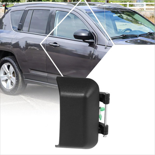 PM PERFORMOTOR Rear Right Passenger Side Door Pull Handle Compatible with 07-17 Jeep Compass Patriot,Textured Black