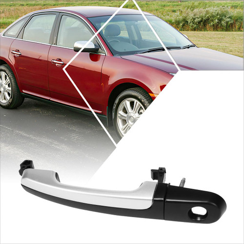 PM PERFORMOTOR Front/Rear Left Driver Side Door Pull Handle Compatible with 2008 Mercury Sable,Primered Black