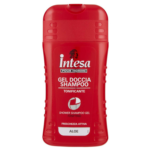Intesa Pour Homme - Shower Gel Shampoo, Toning, Active Freshness, Aloe - 250 ml