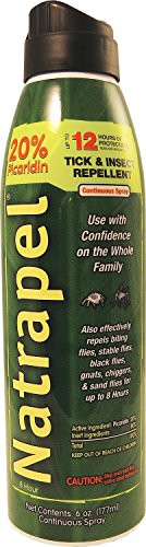 Natrapel 12-Hour Mosquito, Tick and Insect Repellent, 6 Ounce Continuous Spray