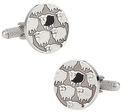 Cuff-Daddy Black Sheep Unique Outsider Cufflinks with Presentation Box