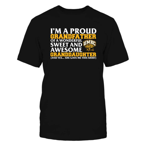 FanPrint UMBC Retrievers - I'm A Proud Grandfather of an Awesome Granddaughter T-Shirt Black FanPrint UMBC Retrievers - I'm A Proud Grandfather of an Awesome Granddaughter T-Shirt Black