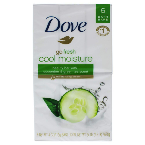 Dove Go Fresh Cool Moisture Beauty Bars, 2 Pack (Pack of 12) Dove Go Fresh Cool Moisture Beauty Bars, 2 Pack (Pack of 12)