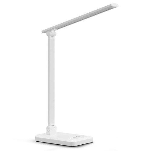 MACASA LED Desk Lamp with USB Charging Port for Home Office Essentials Table Lamp with Eye-Caring 4 Color Temperature Touch Control Stepless Dimming Desk Light for Bedside College Dorm, Gift MACASA LED Desk Lamp with USB Charging Port for Home Office Essentials Table Lamp with Eye-Caring 4 Color Temperature Touch Control Stepless Dimming Desk Light for Bedside College Dorm, Gift