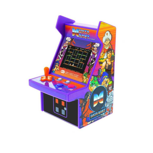 My Arcade Data East Hits Micro Player: 6.8" Fully Playable Mini Arcade Machine with 308 Games, 2.75" Display, Built-in Speakers,Purple My Arcade Data East Hits Micro Player: 6.8" Fully Playable Mini Arcade Machine with 308 Games, 2.75" Display, Built-in Speakers,Purple