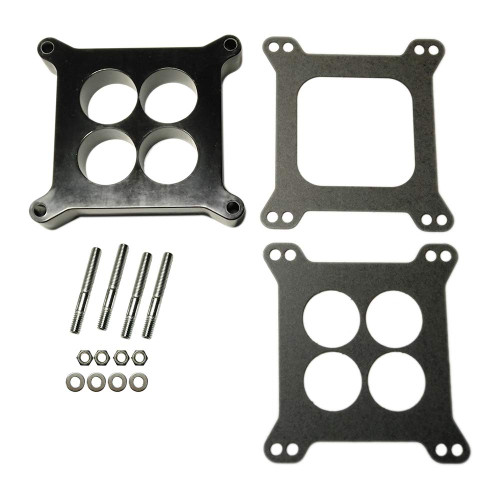 Fuyao Aluminum Alloy Carburetor Gasket, 1" Ported Phenolic Carburetor Spacer 4bbl SBC BBC BB Fits For Holley SB Chevy