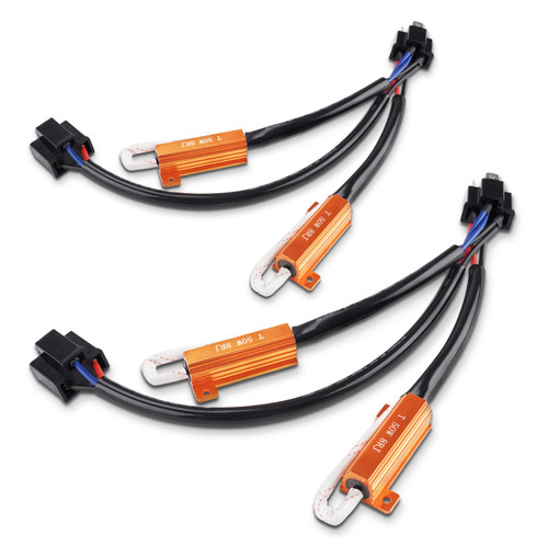 SEALIGHT 9003/H4 LED Resistor Kit Relay Harness Adapter Anti Flicker Error Decoder Warning Canceller