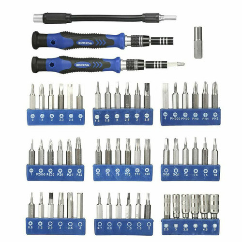 60 pcs Metric/Standard Computer Repair Kit Set Tool Laptop PC Precision Screwdriver Torx Smartphone T3,T4,T5,T6,T7
