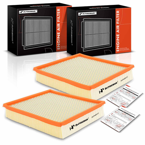 A-Premium 2-PC Engine Air Filter Compatible with Dodge Ram 2500, Ram 3500 1994 1995 1996 1997 1998 1999 2000 2001 2002 L6 5.9L