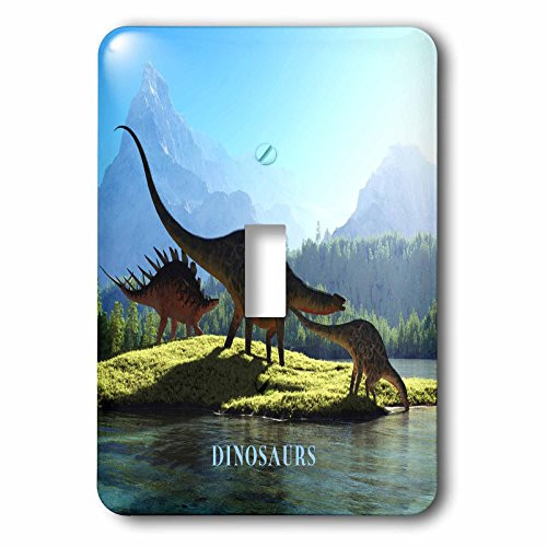 3dRose LLC lsp_62326_1 When Dinosaurs Roamed The Earth Single Toggle Switch