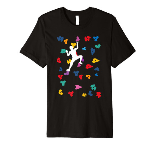 Proud Boulder Wall Climber Indoor Gym Boulderer Climb Premium T-Shirt