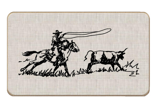 Lacosu Western Door Mat,Cowboy Retro Front Door Mat Indoor Outdoor Entrance,Western Cowboy Decor,17"X30" Lacosu Western Door Mat,Cowboy Retro Front Door Mat Indoor Outdoor Entrance,Western Cowboy Decor,17"X30"