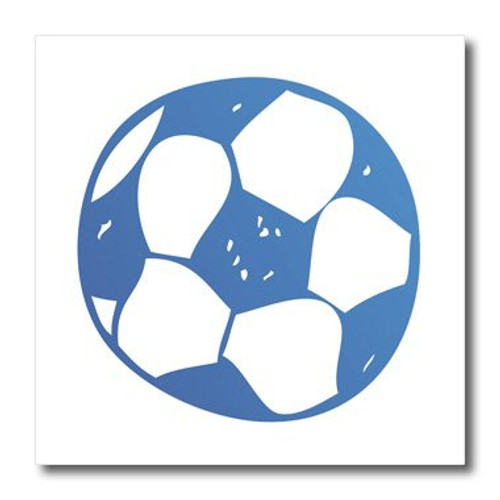 3dRose ht_38391_3 Blue Soccer Ball Iron on Heat Transfer for White Material, 10 by 10-Inch 3dRose ht_38391_3 Blue Soccer Ball Iron on Heat Transfer for White Material, 10 by 10-Inch