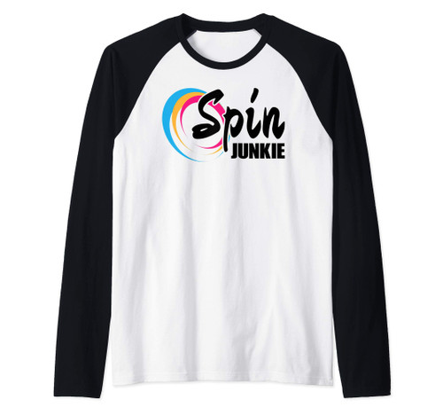 Spin Junkie Funny Indoor Cycling Spinning Raglan Baseball Tee