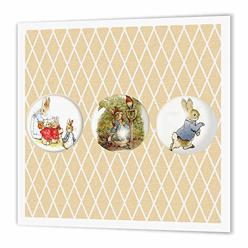 3dRose ht_99146_3 Peter Rabbit and Friends Stories Vintage Art Iron on Heat Transfer for White Material, 10 by 10-Inch 3dRose ht_99146_3 Peter Rabbit and Friends Stories Vintage Art Iron on Heat Transfer for White Material, 10 by 10-Inch
