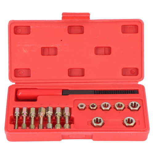 Thread Tap Die Set, Metric Thread Restorer Repair Tool Kit Fractional and Metric Thread Restorer Kit Thread Tap, automotive thread repair metric kits