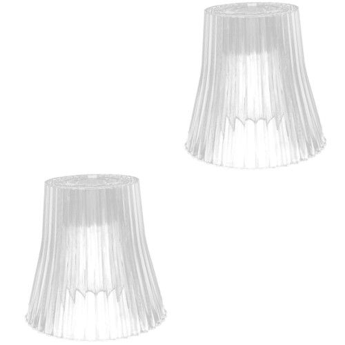 DOITOOL 2pcs Lampshade Wall Lamp Covers Barrel Light Shade Transparent Light Covers Bell Shaped Lamp Shade Wisteria Lamp Shade Cloth Lamp Shade Fixture Acrylic E27 Pearlescent Glass Lamp